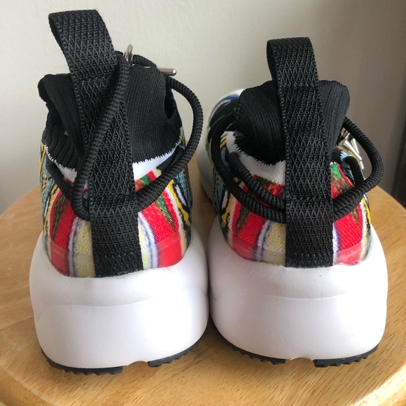 Triple 7 Notorious Racer shoe — tie dye mural pattern with chunky white base - Picture 10 of 14